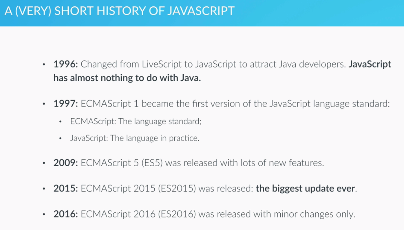 JavaScript History