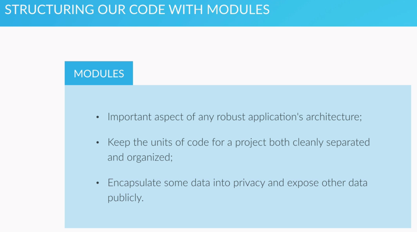 Structuring Code With Modules