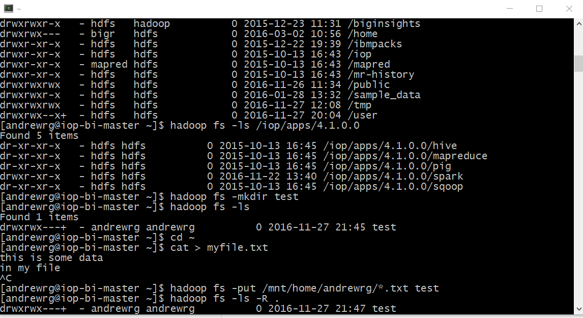 HDFS Command Line